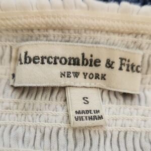 Abercrombie & Fitch Cream Strapless Top Summer Ready
